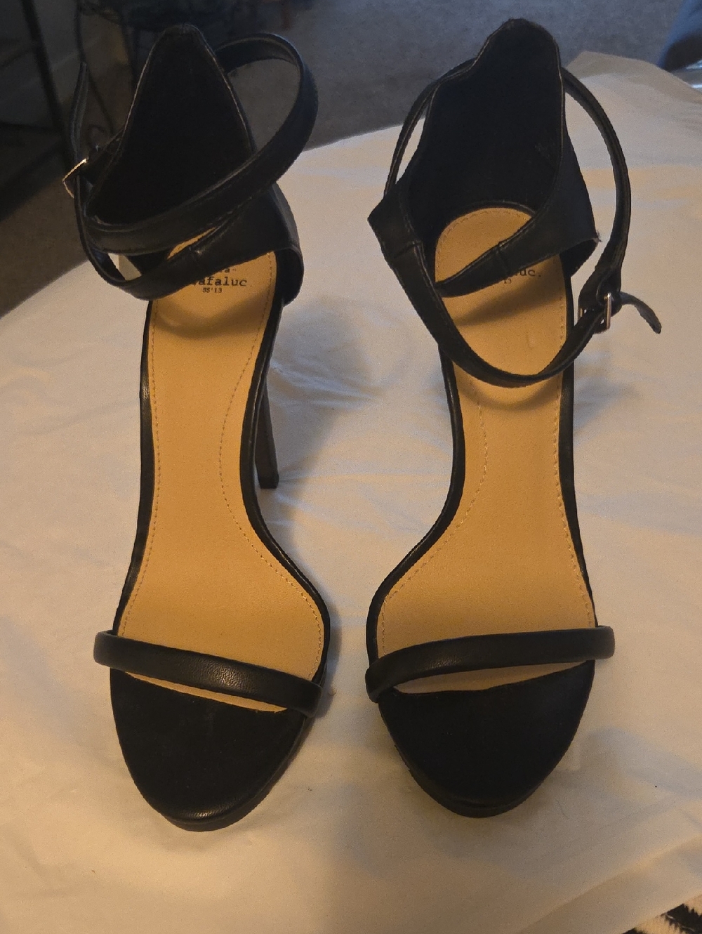 Black Ankle-Strap High Heel Sandals - Women Zara Trafaluc